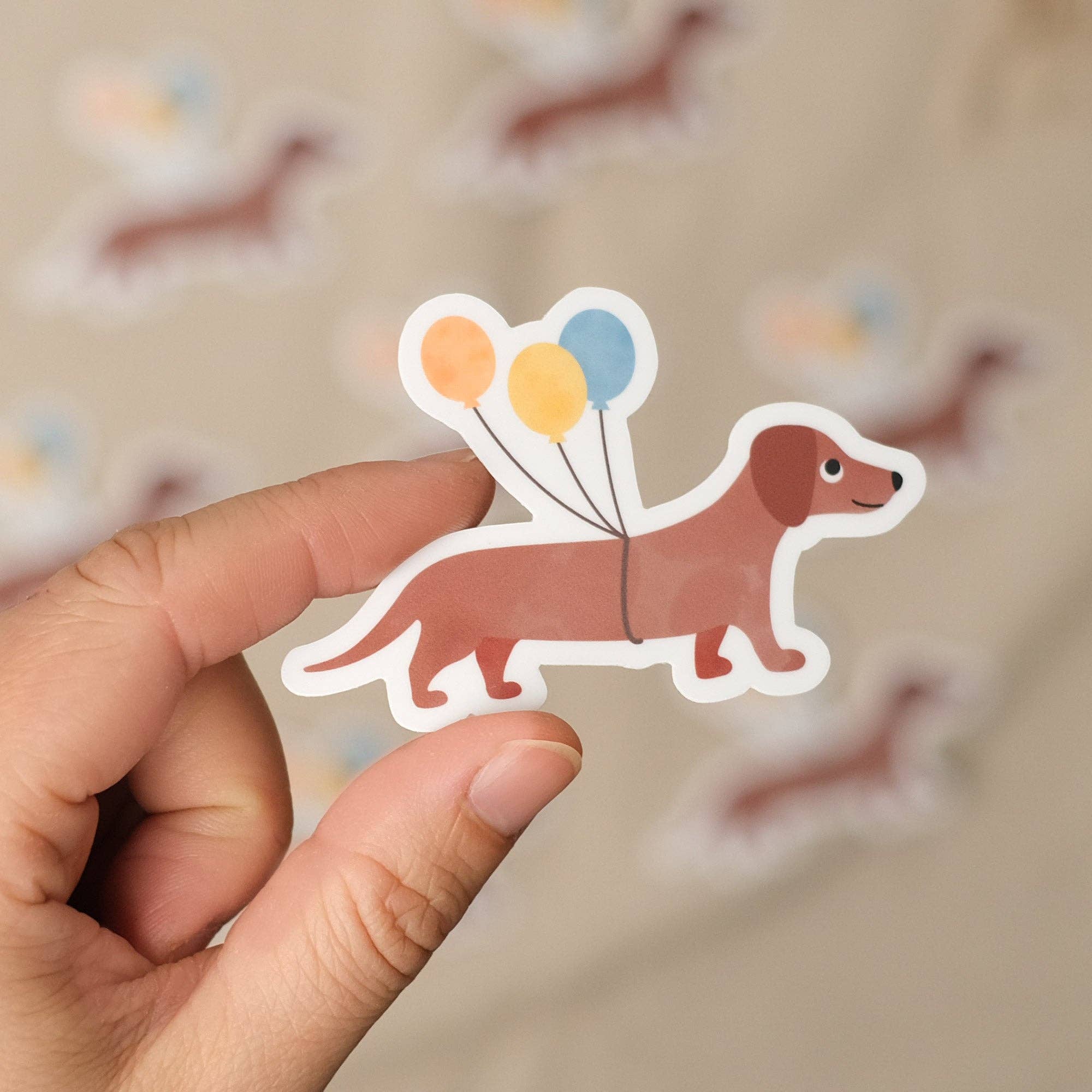 Sticker "Dackel" - wasser- und spülmaschinenfest