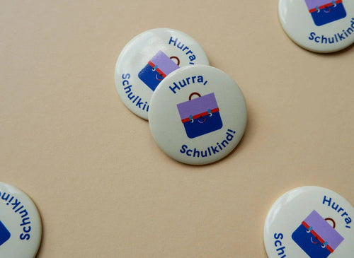 Button "Hurra, Schulkind"