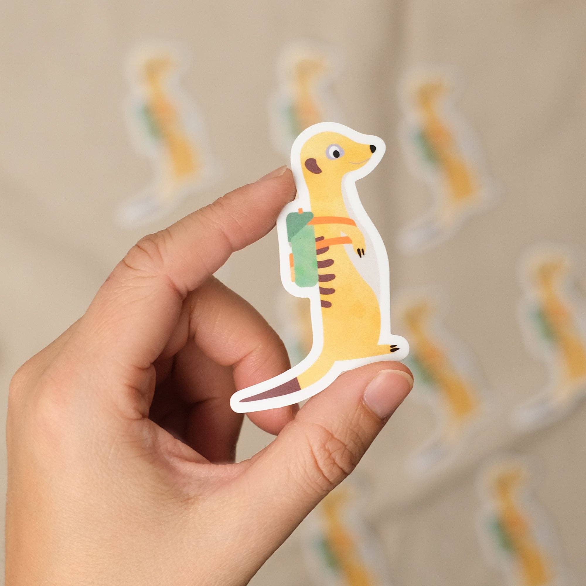 Sticker "Erdmännchen" - wasser- und spülmaschinenfest