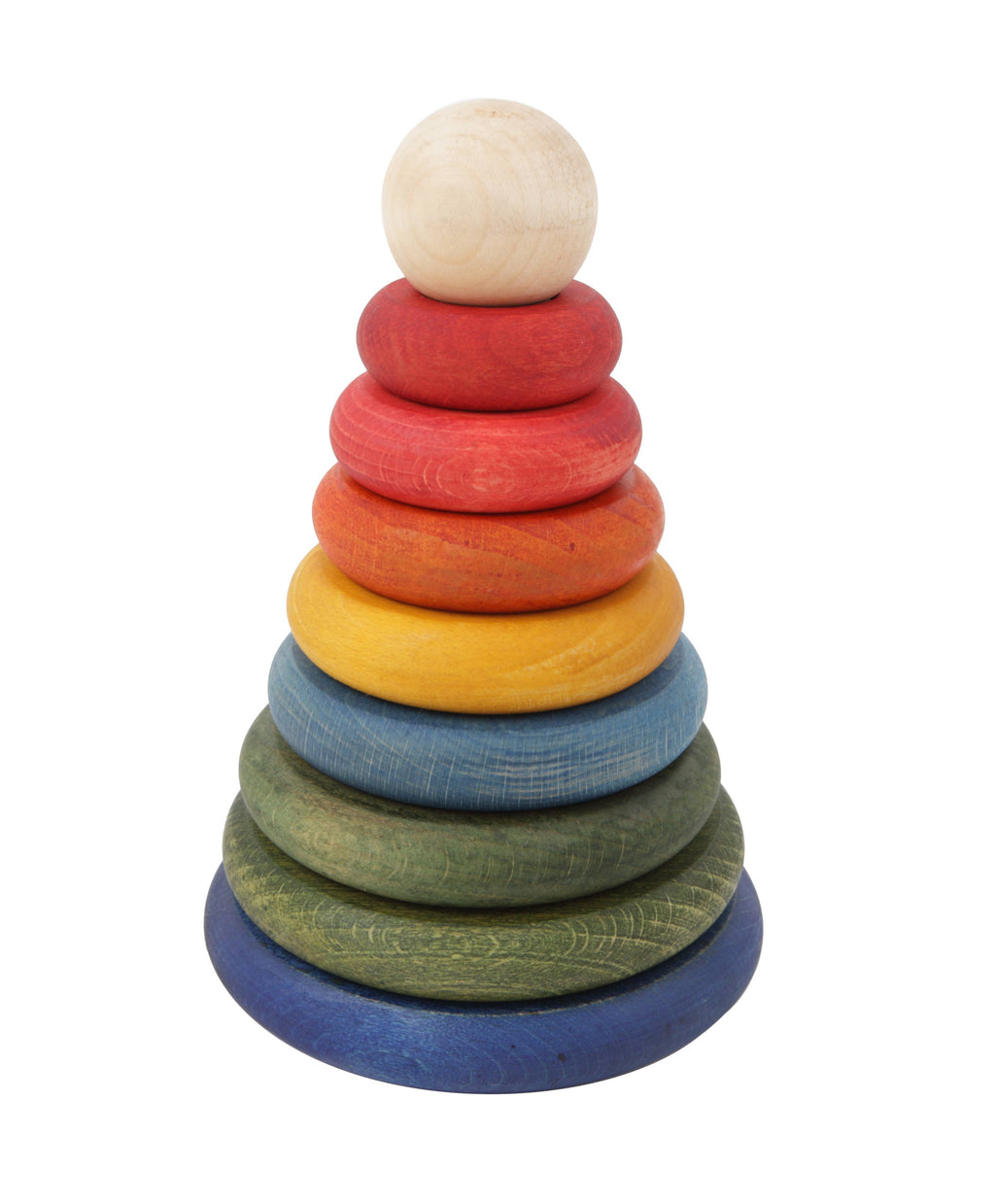 Regenbogenrunde Pyramide - Montessori Stapelspiel