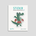 Sticker "Krokodil" - wasser- und spülmaschinenfest