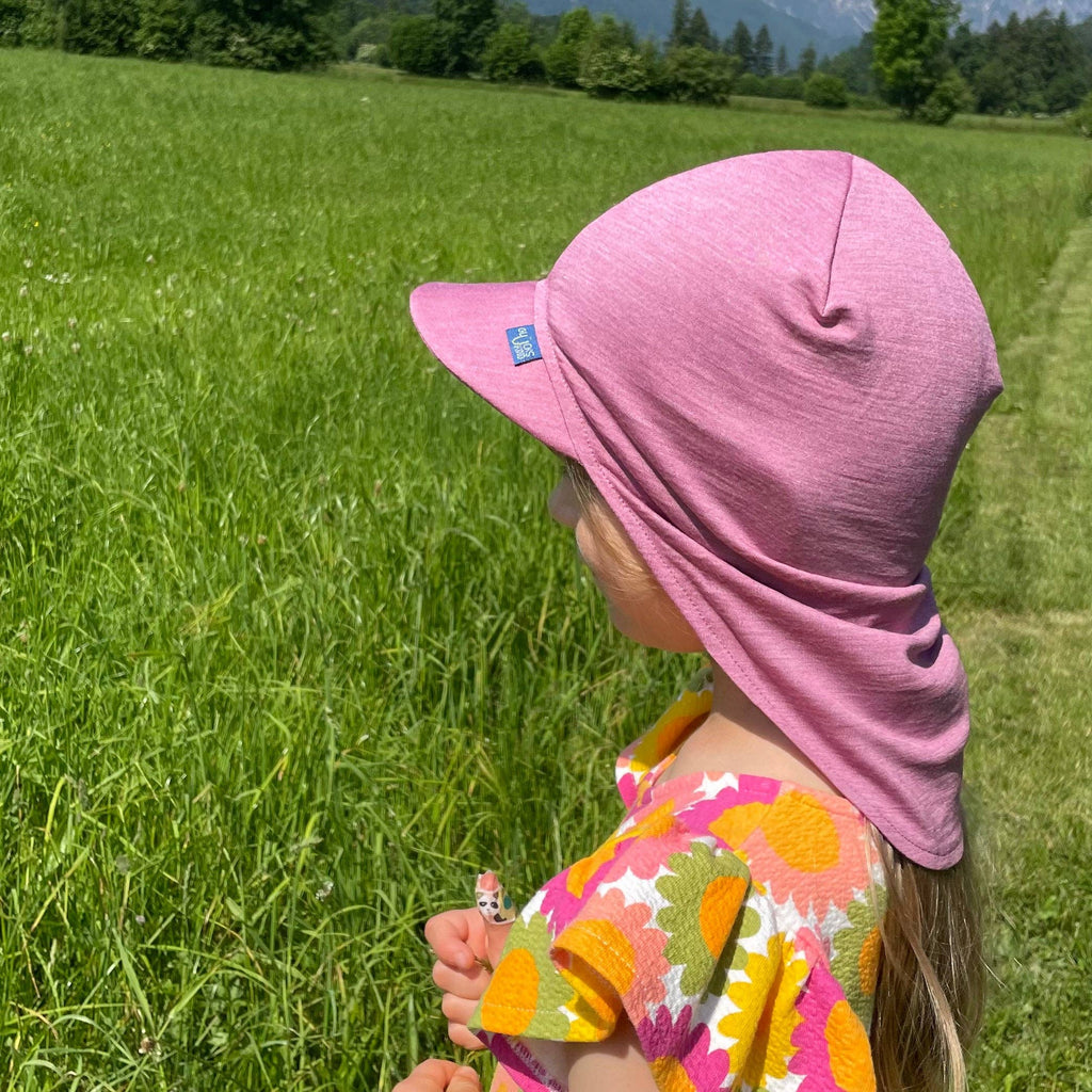 Glückskind Sonnenhut rosé, Merinowolle & Seide (bio/GOTS)
