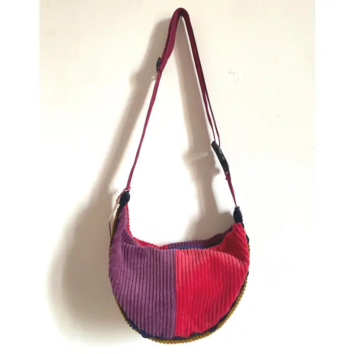 Umhängetasche Patchwork Lila