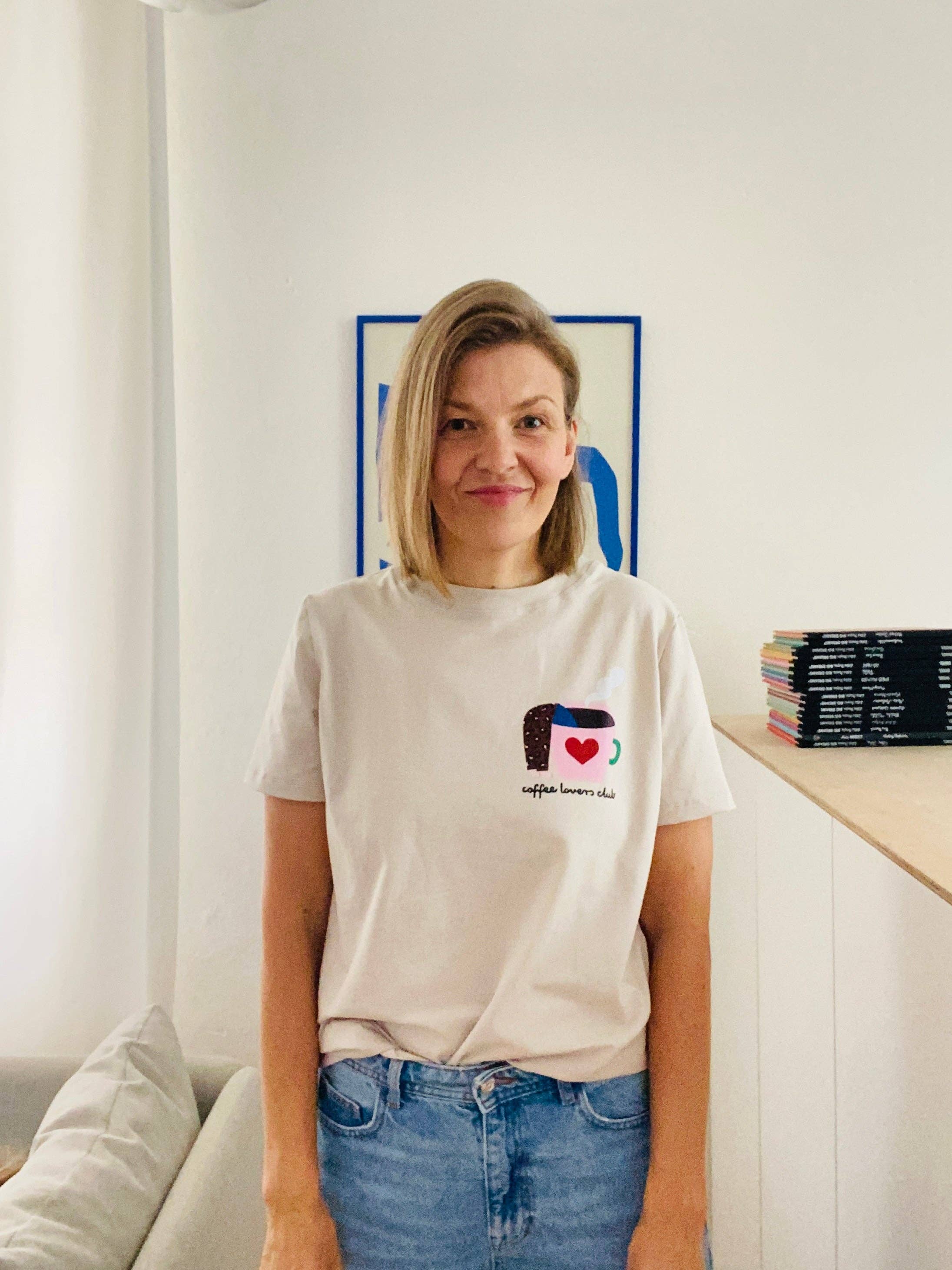 Coffee Lovers auf Creme Shirt für Erwachsene