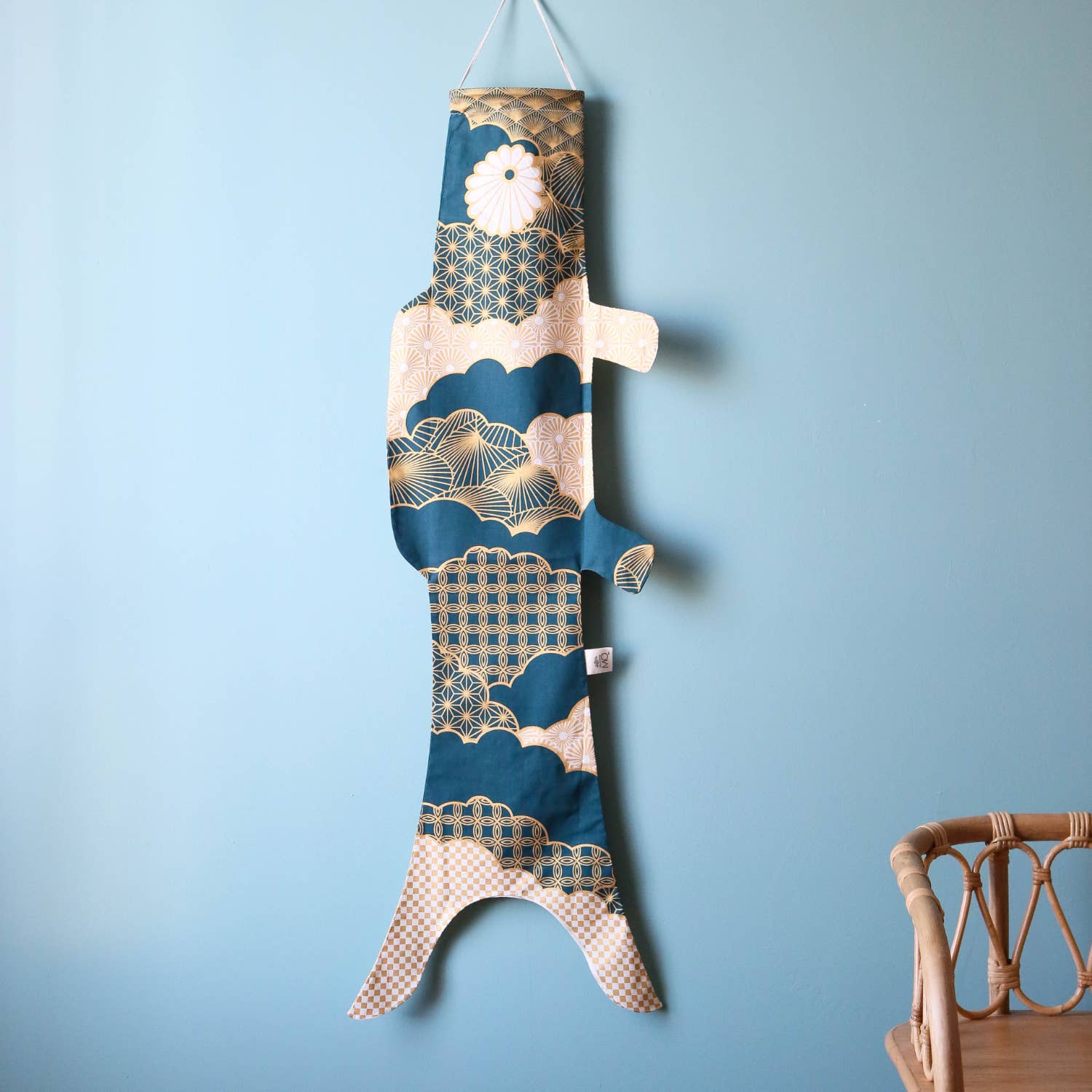 Koinobori Windhose Groß - Matsu Blue