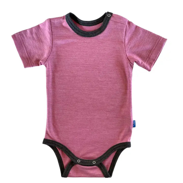 Kurzarmbody Merinowolle & Seide (bio/GOTS)
