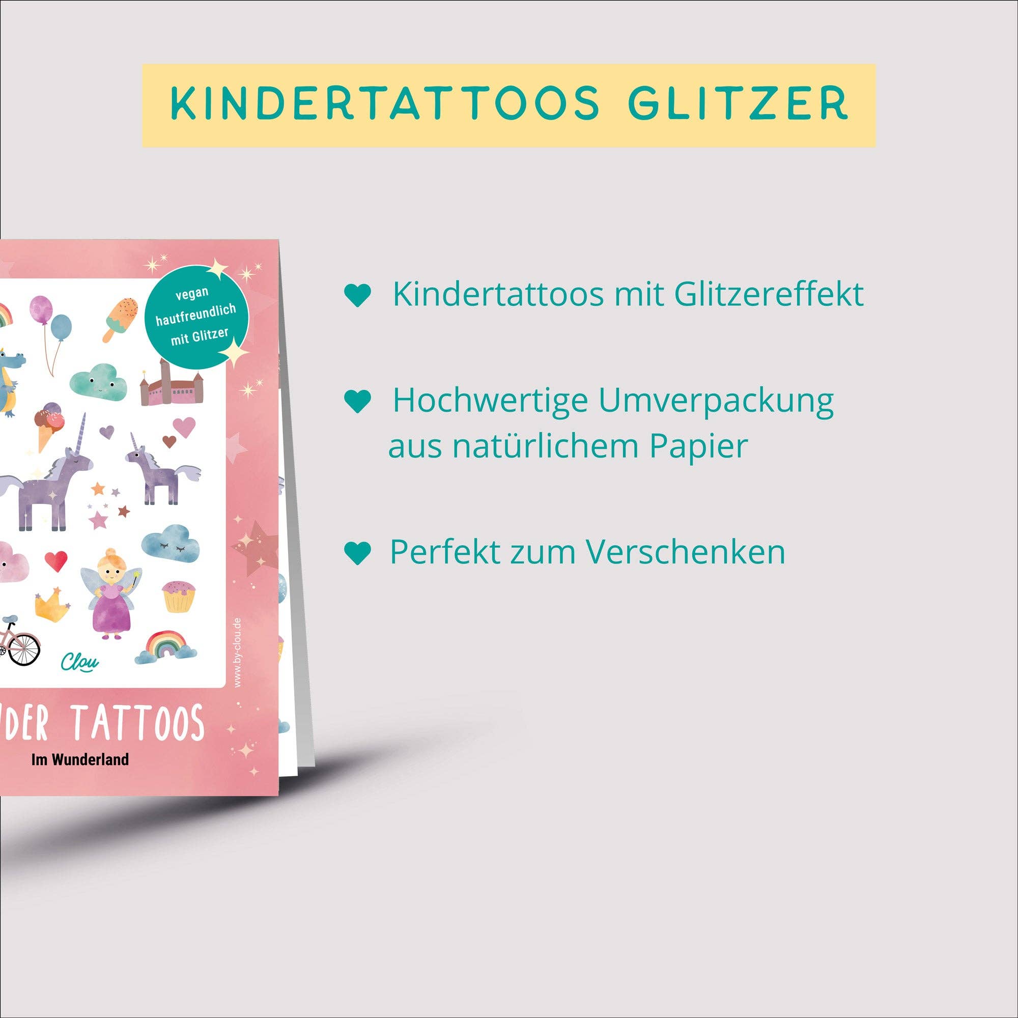 Tattoos - Glitzer "Wunderland"