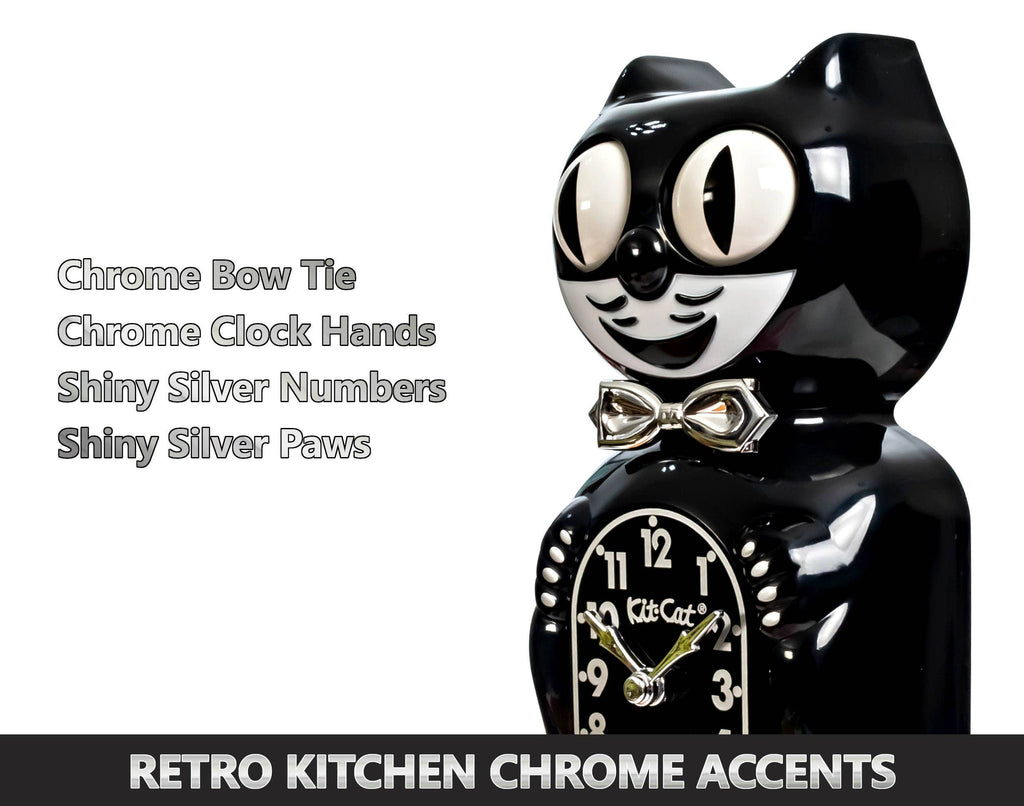Kit-Cat Klock Retro Edition in Schwarz