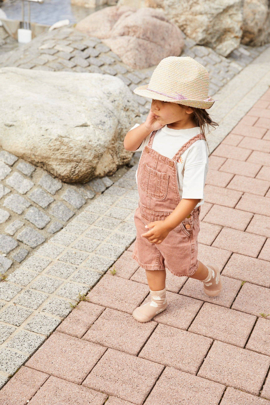 Strohhut Beige