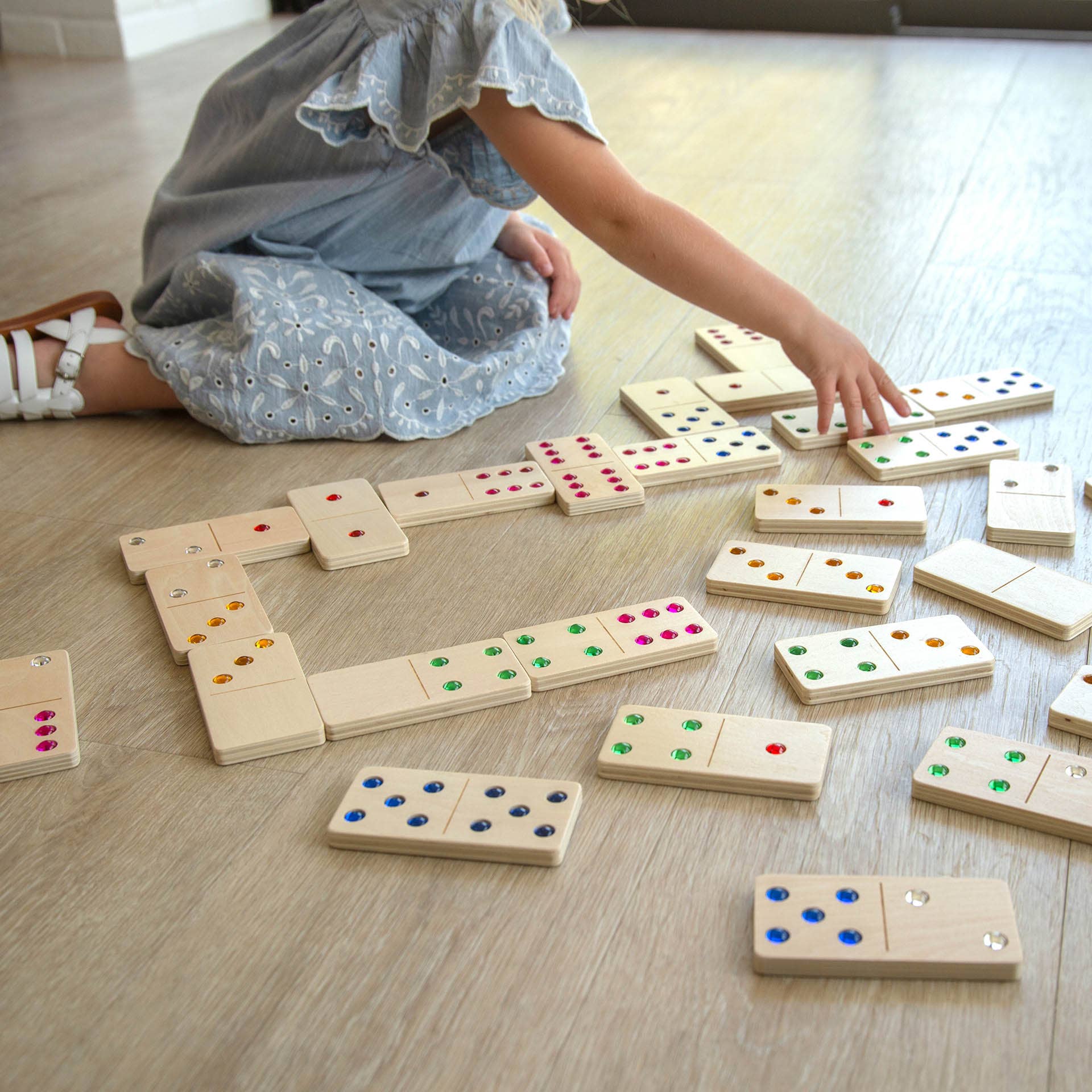 Holzjuwel Domino