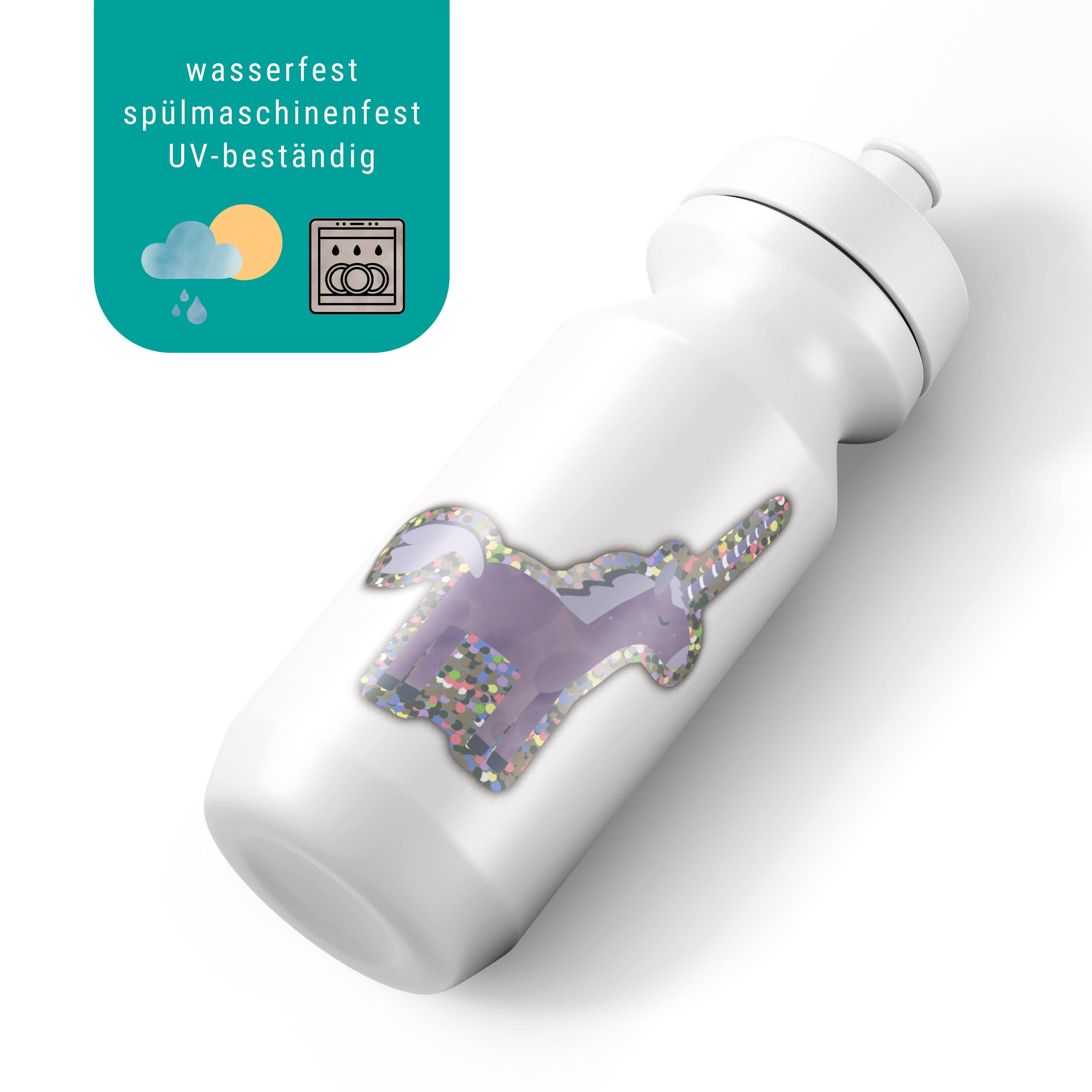 Sticker "Einhorn" Glitzer - wasser- und spülmaschinenfest
