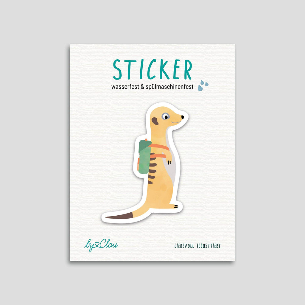 Sticker "Erdmännchen" - wasser- und spülmaschinenfest