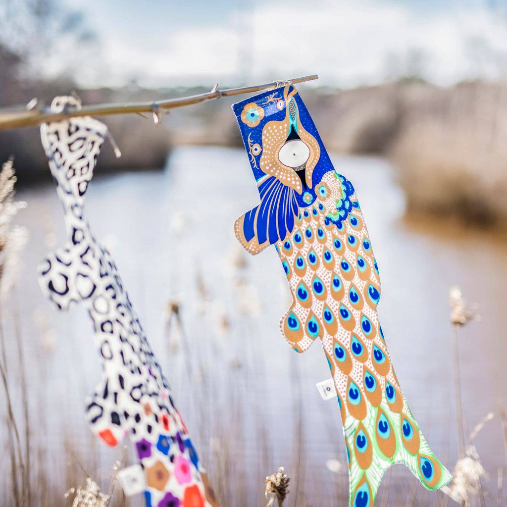 Koinobori Windhose Klein – Pfau