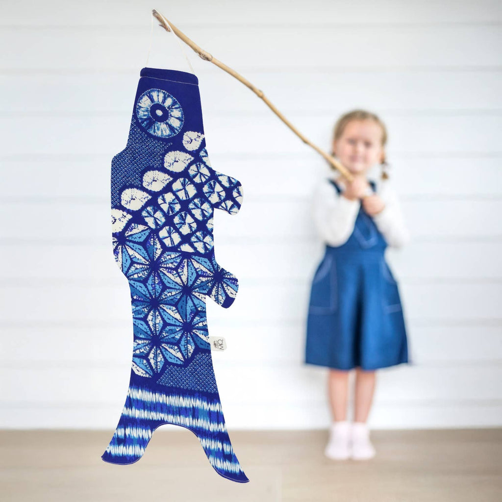 Koinobori Windhose Klein - Deep Shibori