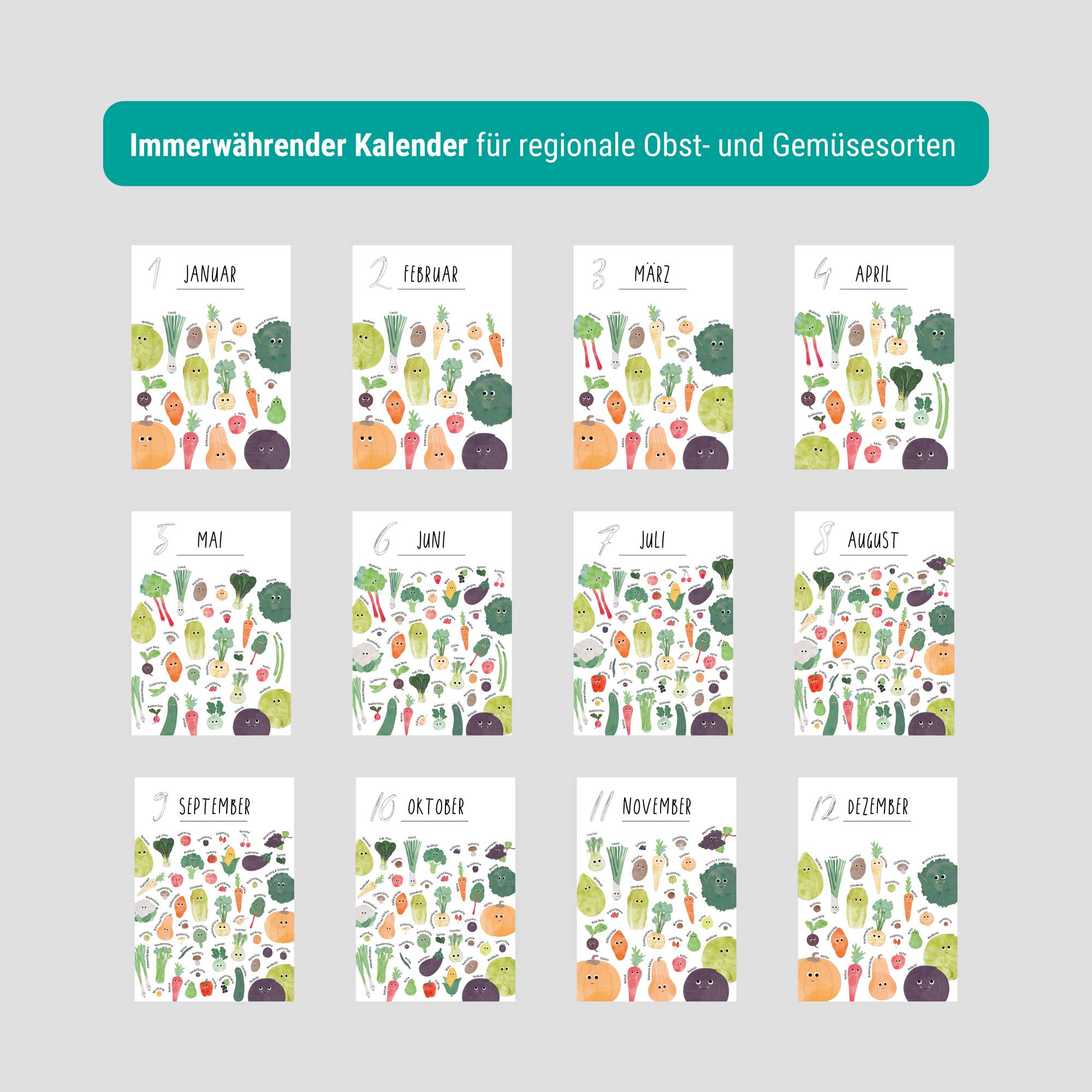 Saisonkalender Obst & Gemüse