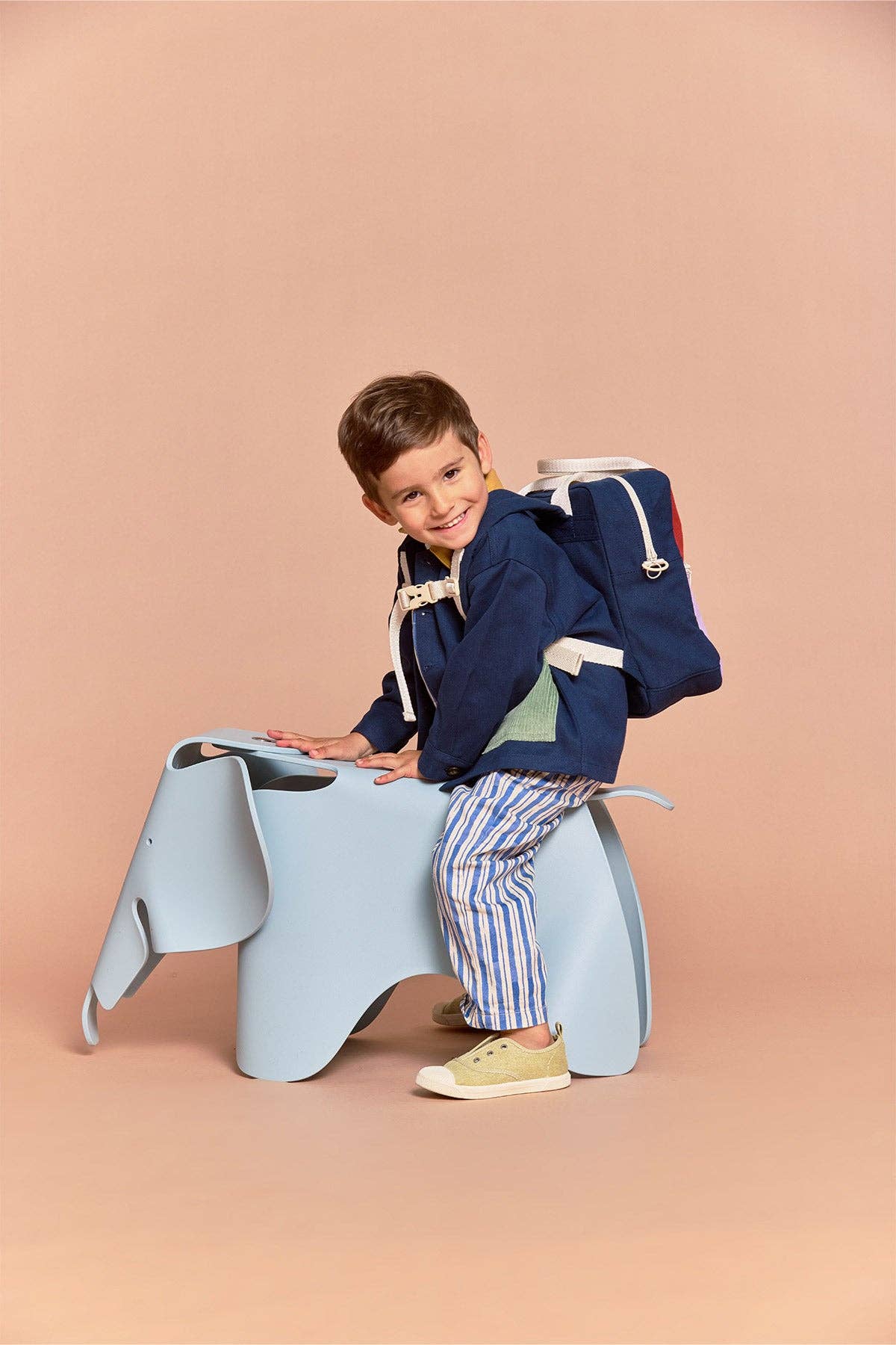 Arthur Rucksack Tricolor Terrakotta