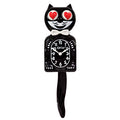 Classic Black Kit Cat Klock – Limitierte Herzaugen-Edition