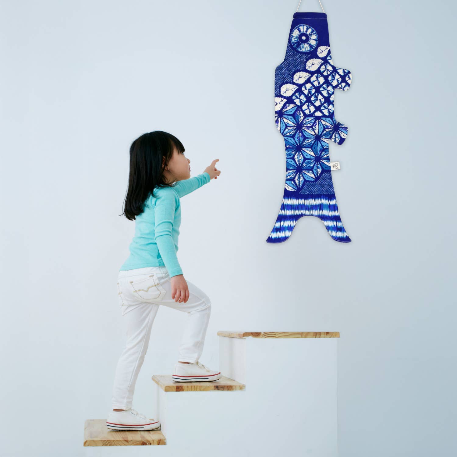 Koinobori Windhose Klein - Deep Shibori