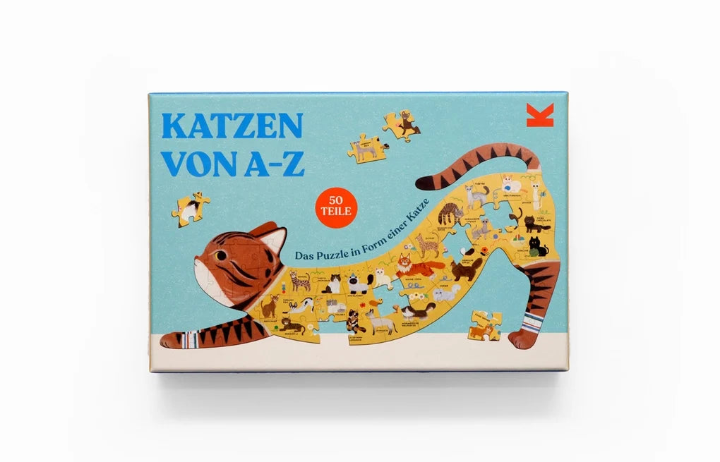 Katzen von A-Z - Das Puzzle in Form einer Katze
