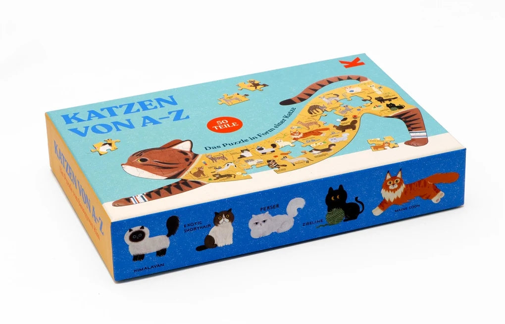 Katzen von A-Z - Das Puzzle in Form einer Katze