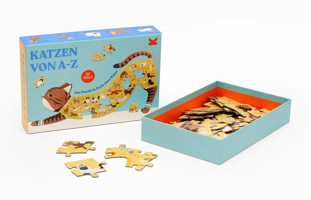 Katzen von A-Z - Das Puzzle in Form einer Katze