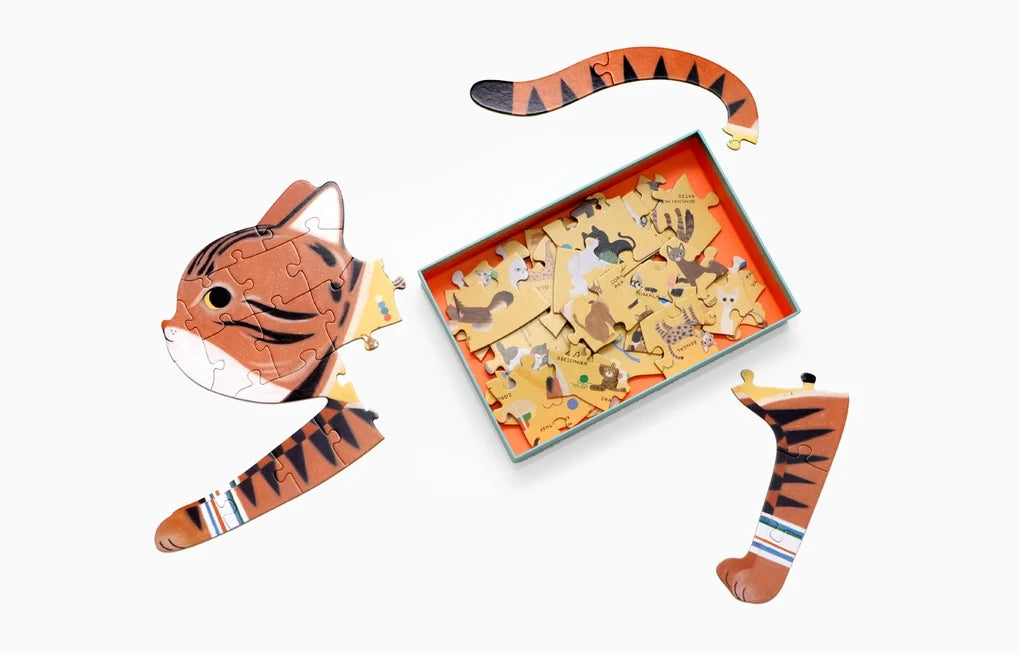 Katzen von A-Z - Das Puzzle in Form einer Katze