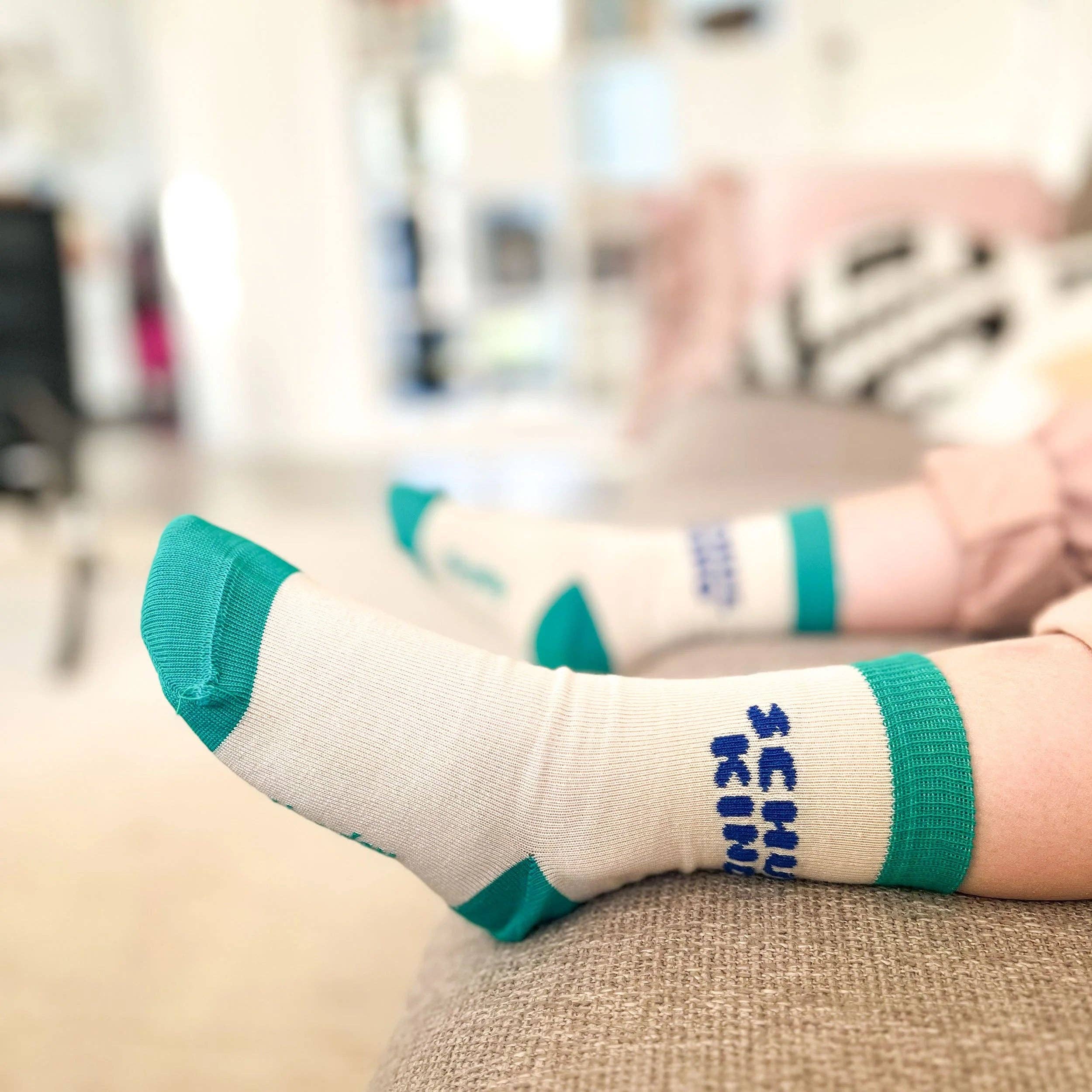 Schulkind-Socken blau