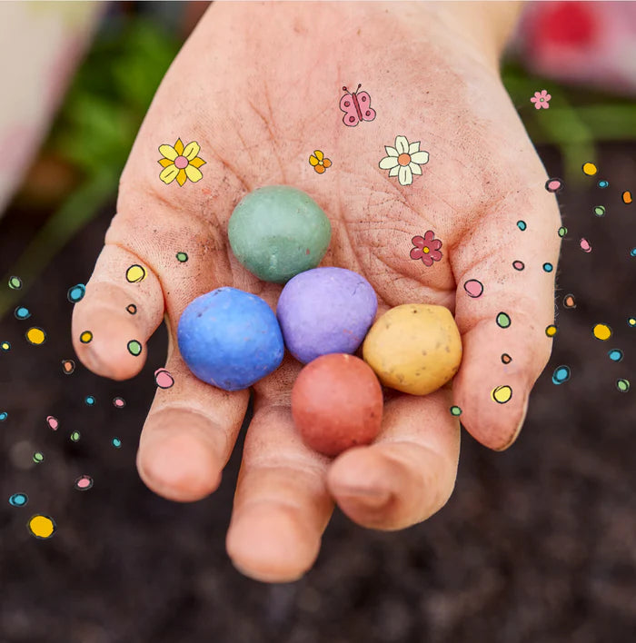 Blumenmurmeln im Tütchen zur Einschulung "Endlich Schulkind"