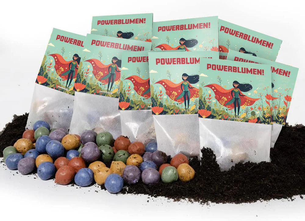 Blumenmurmeln im Tütchen – Powerblumen
