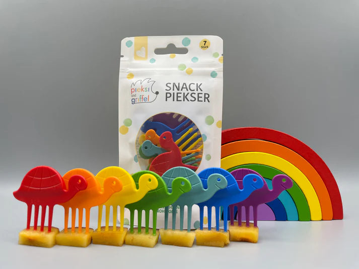 Snack Piekser 7er Set Schildkröten