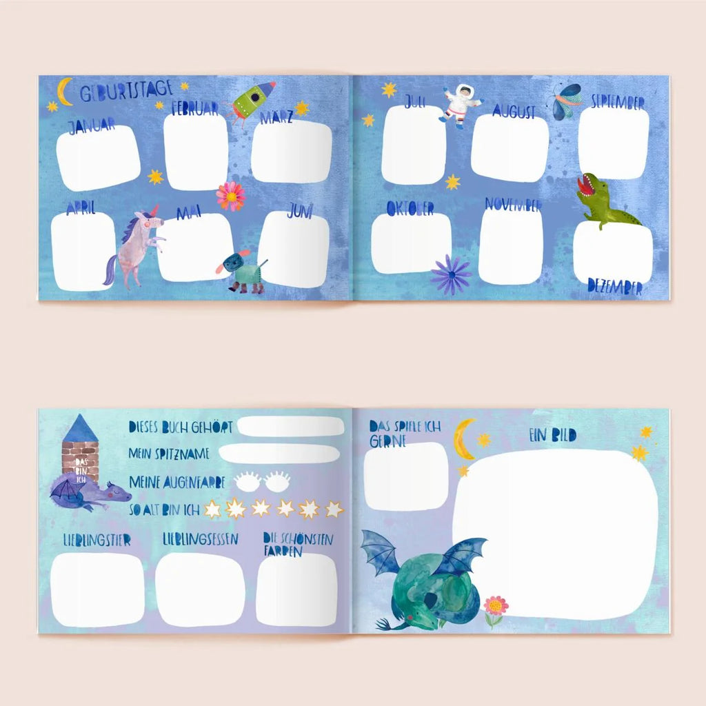 Kindergarten Freundebuch Fantastische Welten Frau Ottilie
