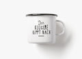Tasse aus Emaille "Der Klügere"