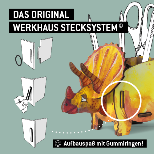 Dino Stiftebox Triceratops