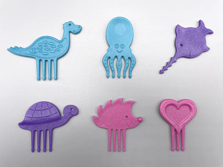 Snack Piekser 6er Set Glitzer
