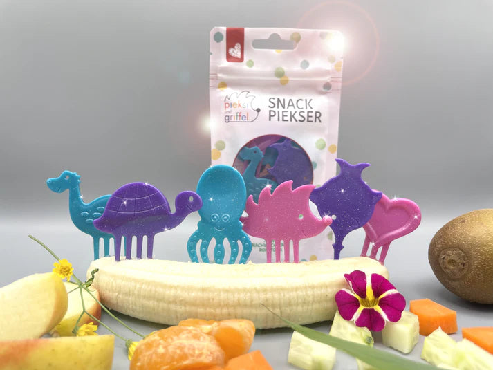 Snack Piekser 6er Set Glitzer
