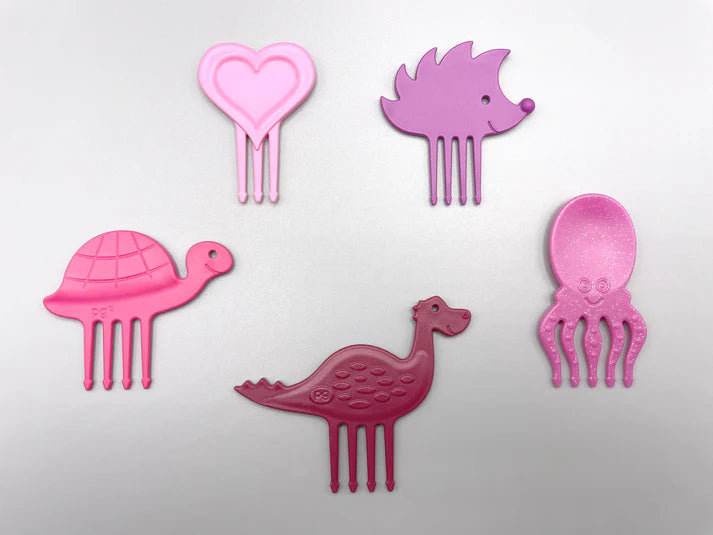 Snack Piekser 5er Set Pink/Lila