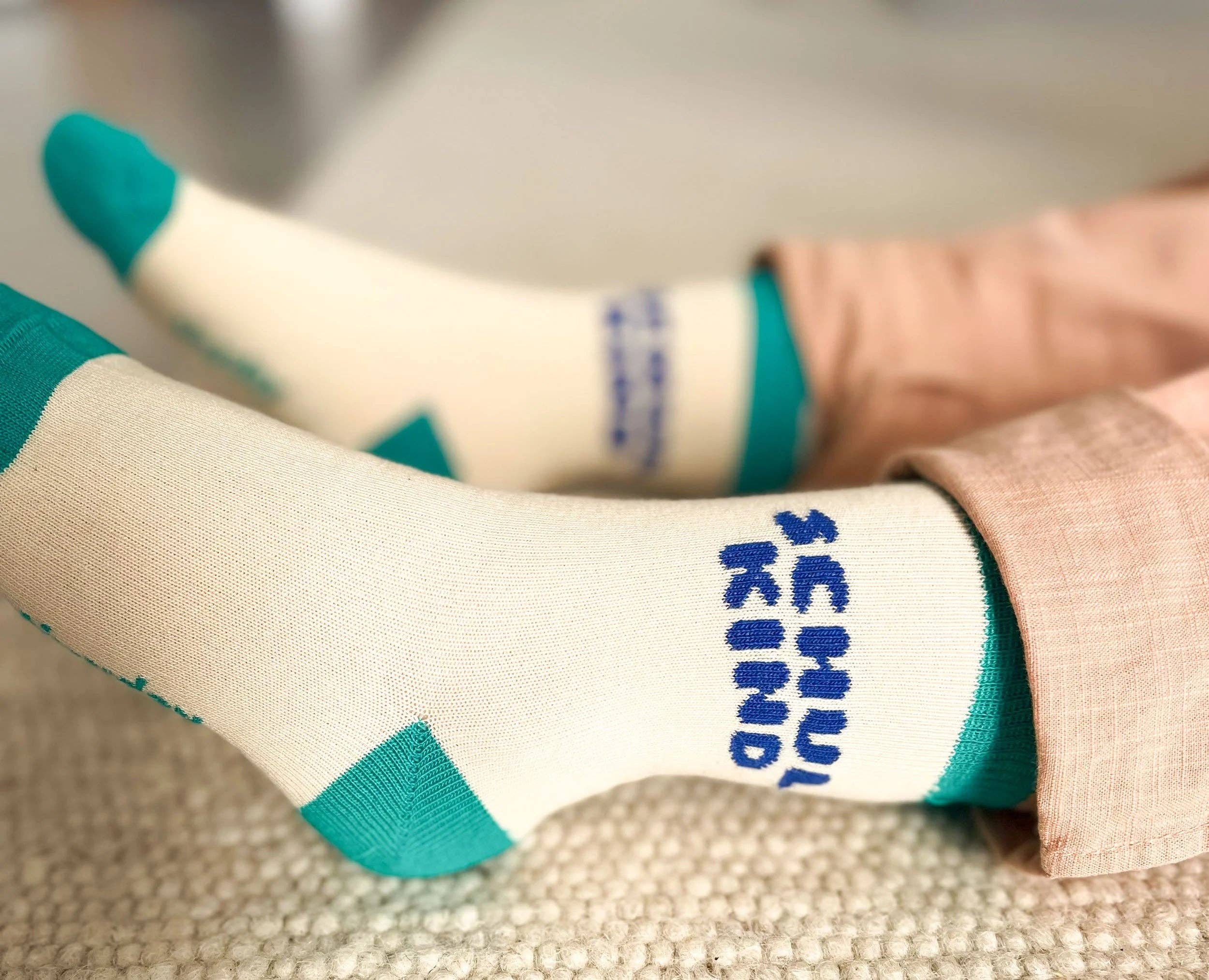 Schulkind-Socken blau
