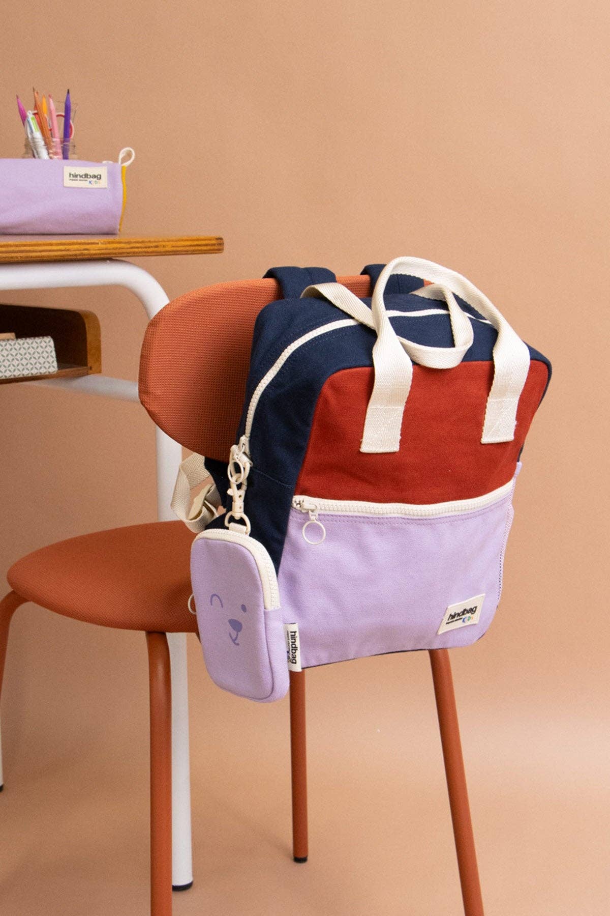 Arthur Rucksack Tricolor Terrakotta