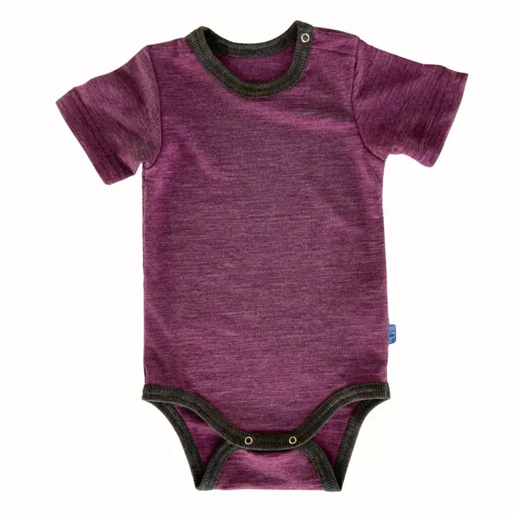 Kurzarmbody Merinowolle & Seide (bio/GOTS)