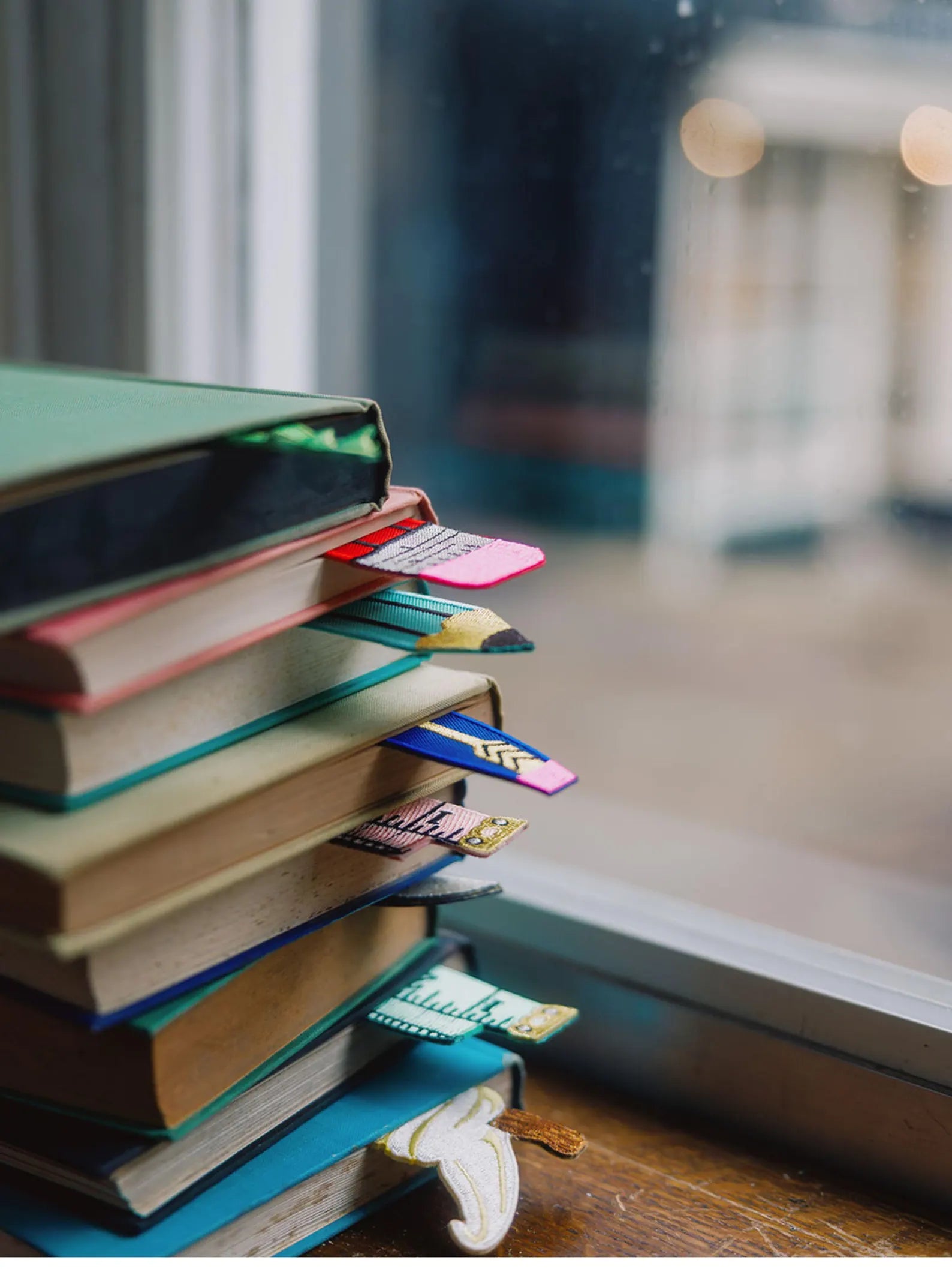 Lesezeichen Pinsel blau