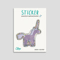 Sticker "Einhorn" Glitzer - wasser- und spülmaschinenfest
