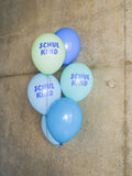 Schulkind Luftballon 6er Set | blau-Mix | 5 Stück