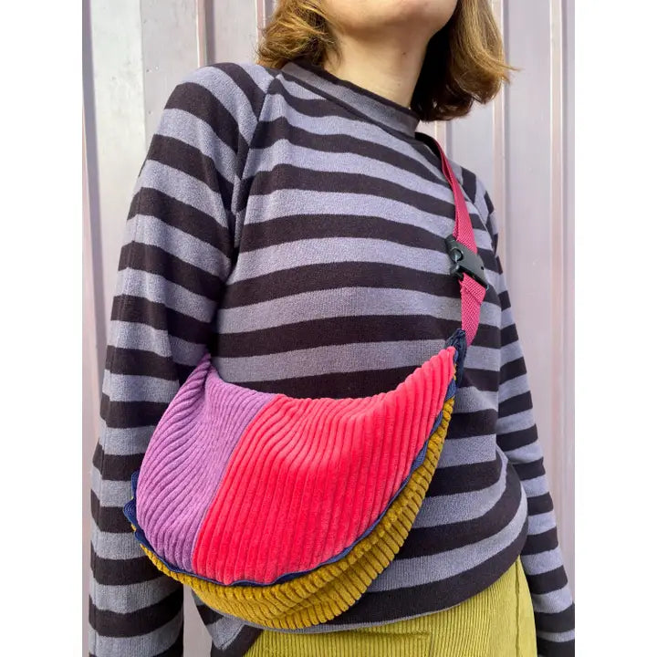 Umhängetasche Patchwork Lila