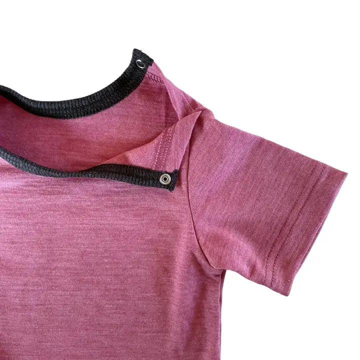 Kurzarmbody Merinowolle & Seide (bio/GOTS)