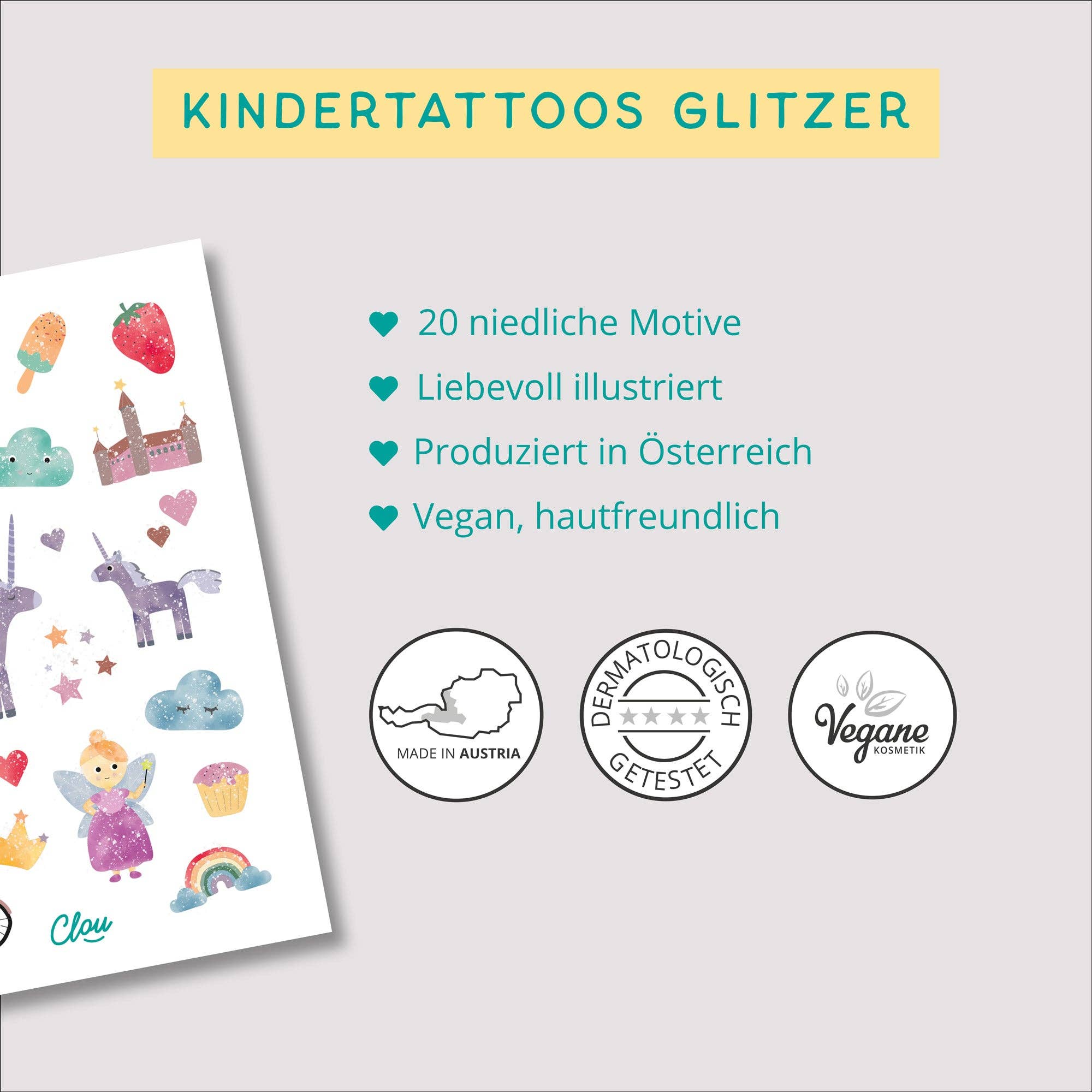 Tattoos - Glitzer "Wunderland"