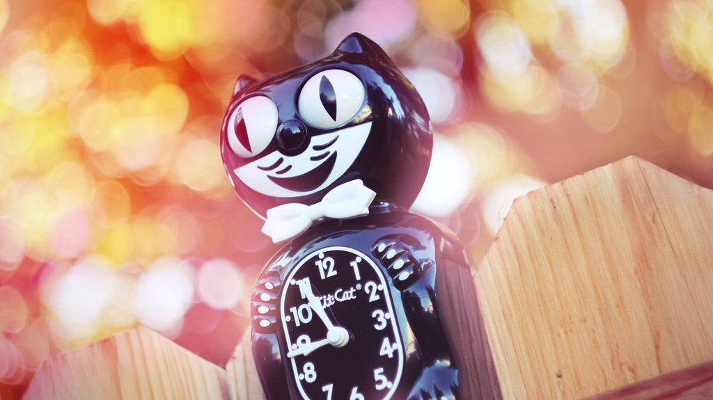Klassische schwarze Kit Cat Klock