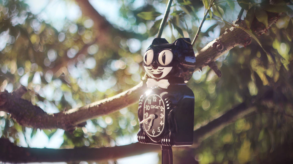 Klassische schwarze Kit Cat Klock