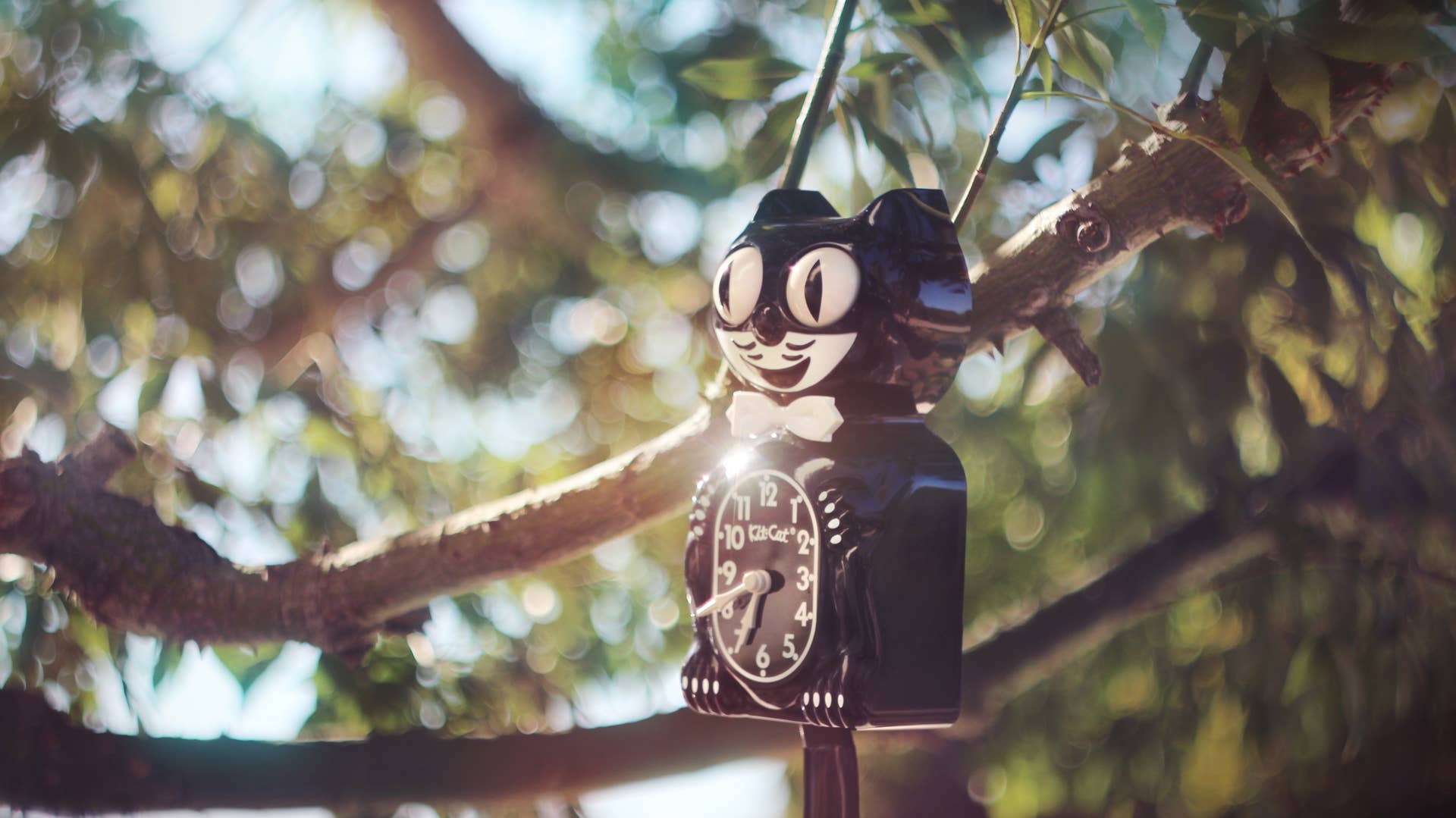 Klassische schwarze Kit Cat Klock