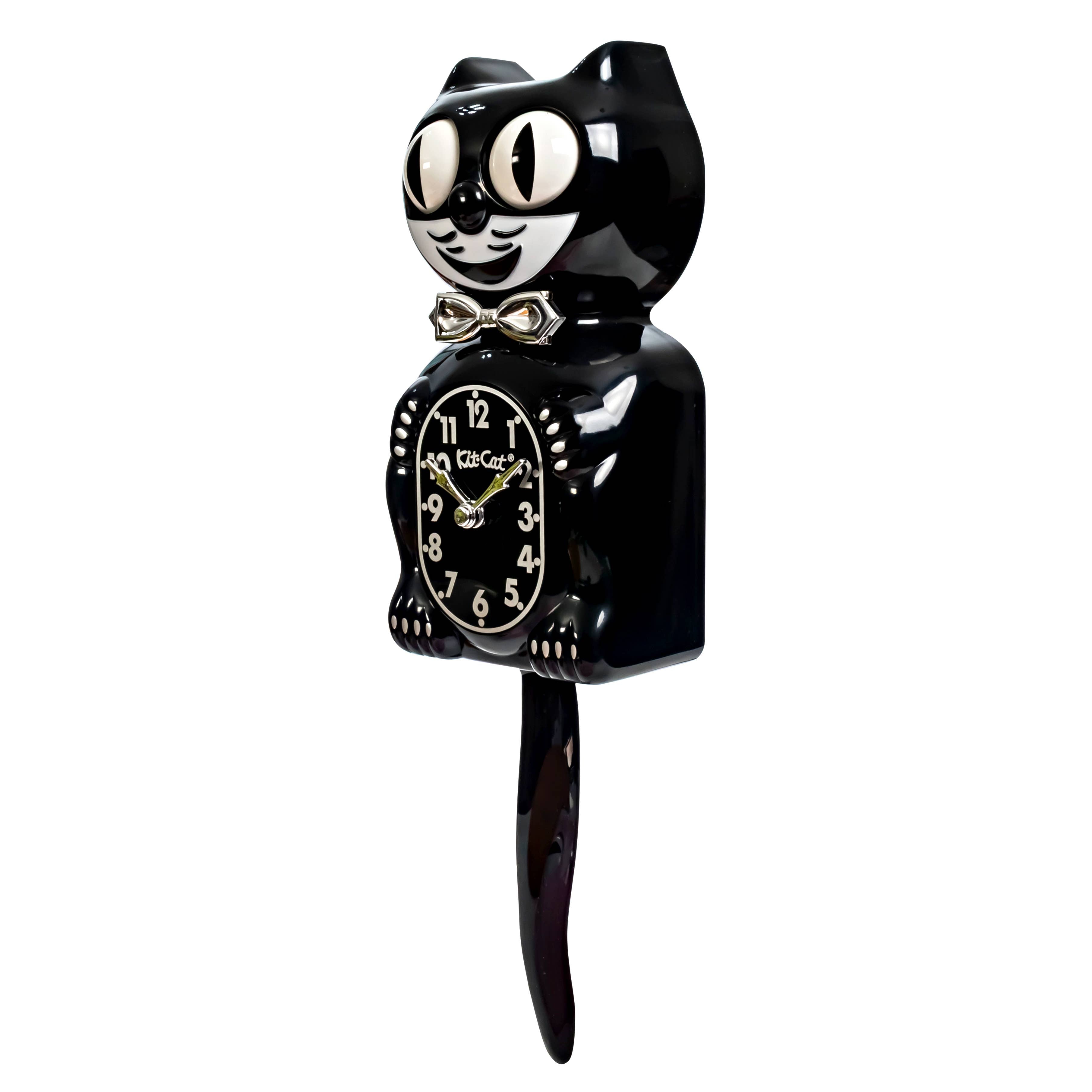 Kit-Cat Klock Retro Edition in Schwarz