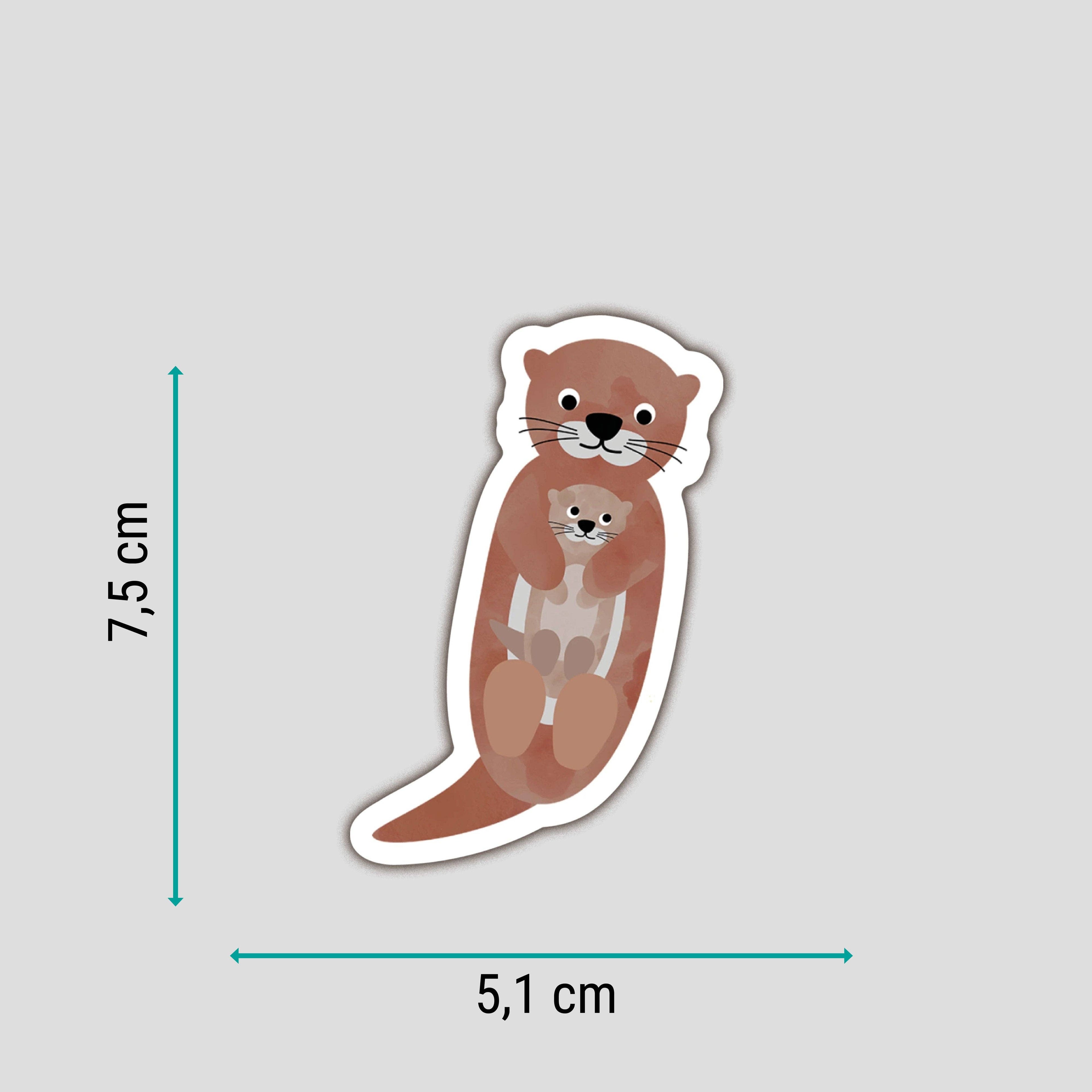 Sticker "Otter" - wasser- und spülmaschinenfest